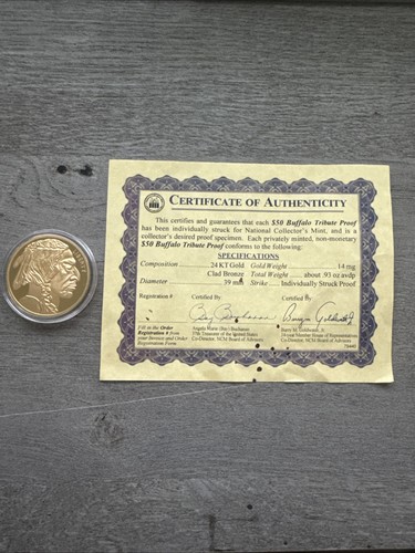 2024 buffalo tribute proof - $50,