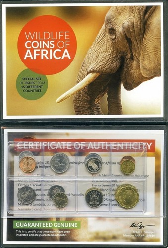 Wildlife coins africa - of,