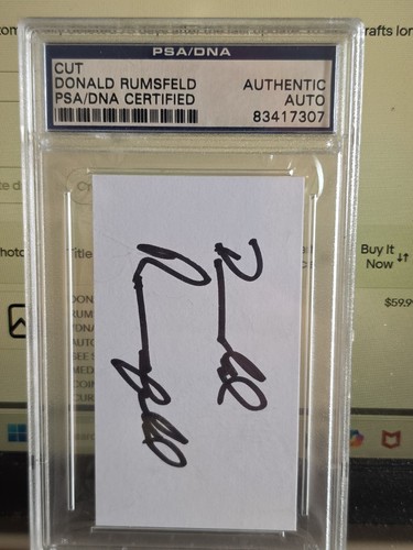 Donald rumsfield psa - rumsfield,