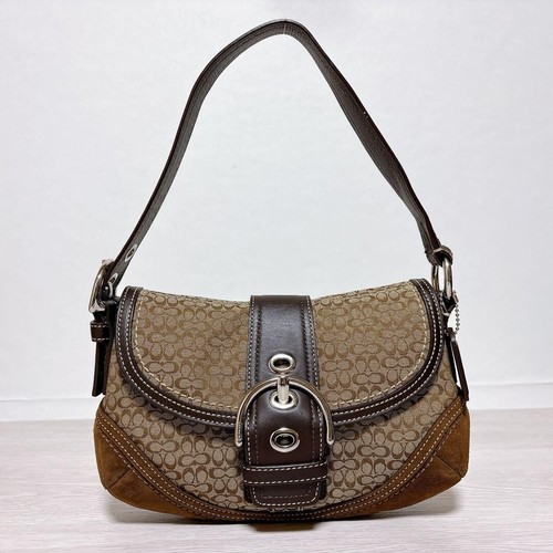 Coach shoulder bag soho suede - coach,