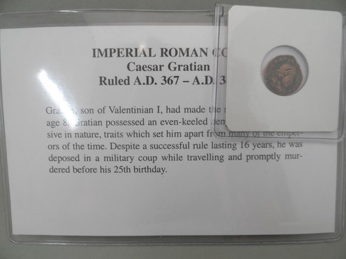 Ancient roman coin gratian - ancient,